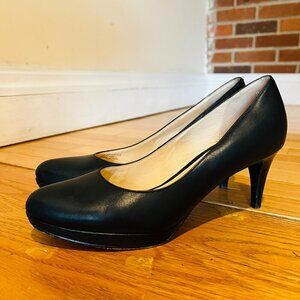 Cole Haan Shoes Women’s 8.5B Black Pumps Grand Os Leather Mid Heel